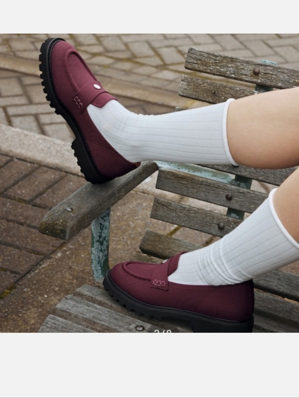 Vivaia Francesca Burgundy Casual Loafers Womens 10 - Picture 2 of 13